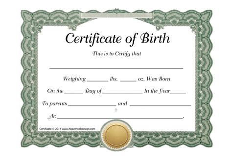 15 Birth Certificate Templates Word Pdf Template Lab