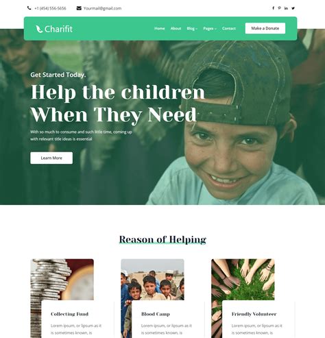 16 Premium And Free Charity Website Templates For Awesome Site Creation