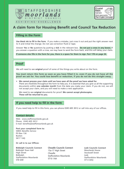 30 Housing Benefit Claim Form Free To Edit Download Print Cocodoc