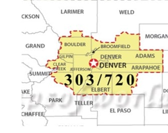 303 Area Code Number Location Cities Map Amp Time