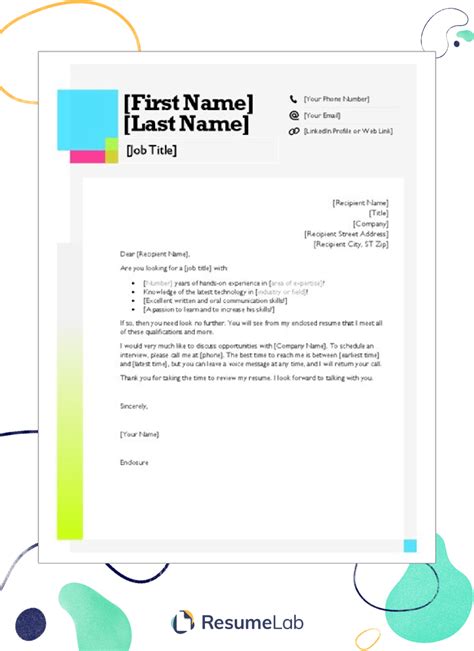 34 Word Cover Letters Free Download