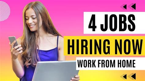 4 Very Easy Working From Home Jobs Hiring Now Best Work From Home