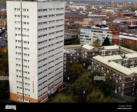 A Block Of Flats In Birmingham City Centre West Midlands England Uk