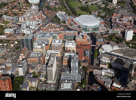 Aerial View Of Brindley Place And The National Indoor Arena Nia