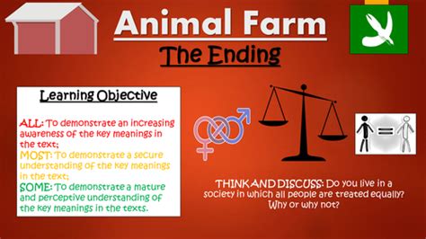 Animal Farm The Ending Orwell S Message Teaching Resources