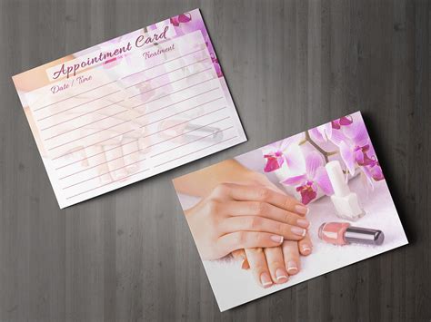 Appointment Card For Beauty Salons Therapists Spa Beauty Stationery