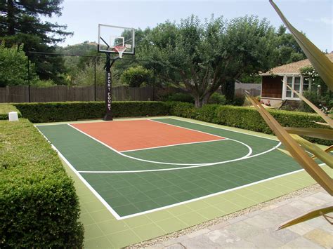 Backyard Basketball Courts Outdoor Residential Allsport America