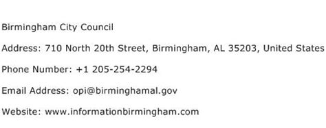 Birmingham City Council Email Address