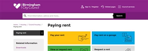 Birmingham City Council Rent Number