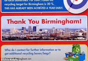 Birmingham Council Uses Picture Of City Skyline In Leaflet To Encourage