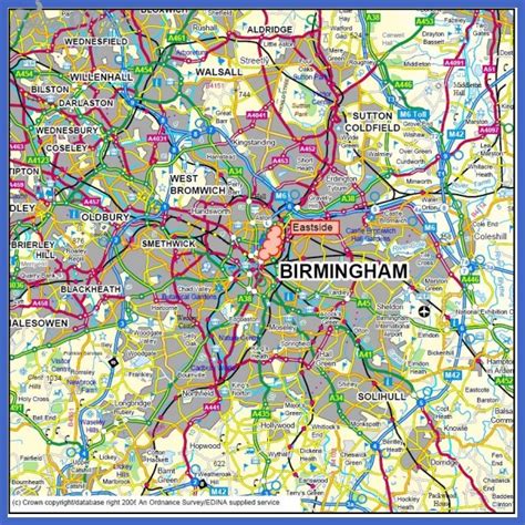 Birmingham Map Tourist Attractions Toursmaps Com