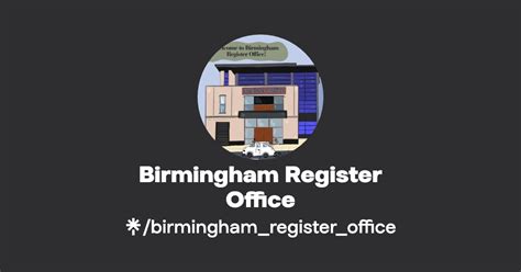 Birmingham Register Office Instagram Facebook Linktree