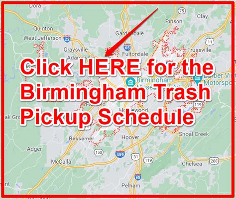 Birmingham Trash Schedule Holidays Maps Bulk Pickup