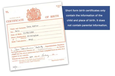 Birth Certificate Replacement Uk Lost British Birth Certificate