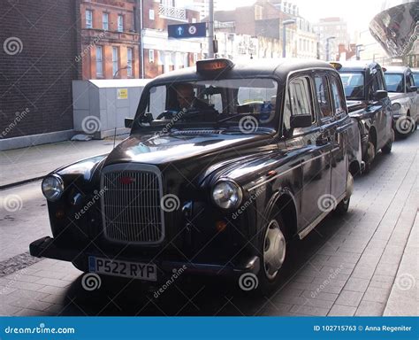 Black Cab In Birmingham England Editorial Stock Photo Image Of City