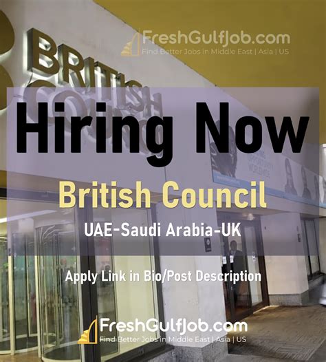 British Council Jobs Uae Uk Qatar Ksa Canada