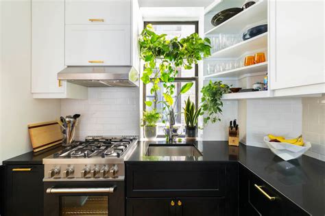 Brooklyn Kitchen Remodel With Black And White Cabinets