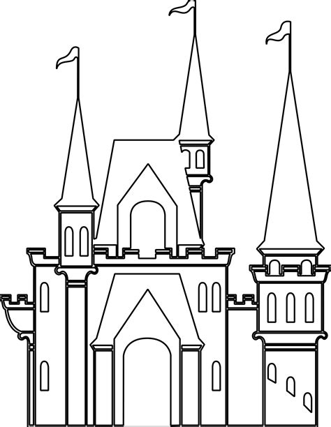 Castle Outline Cliparts Free Download