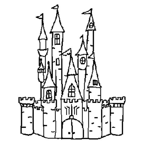 Castle Outline Free Download Digital Scrapbooking Template