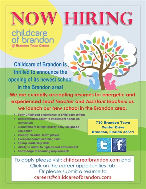 Childcare Careers Childcare Of Brandon