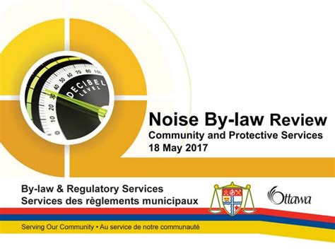 City Of Ottawa Noise By Law Review