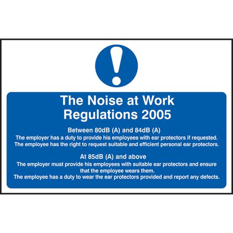 Control Of Noise At Work Regulations 2005 In The Uk Academy