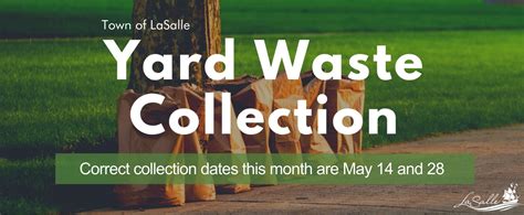 Correction Yard Waste Dates In May 2022 Town Of Lasalle