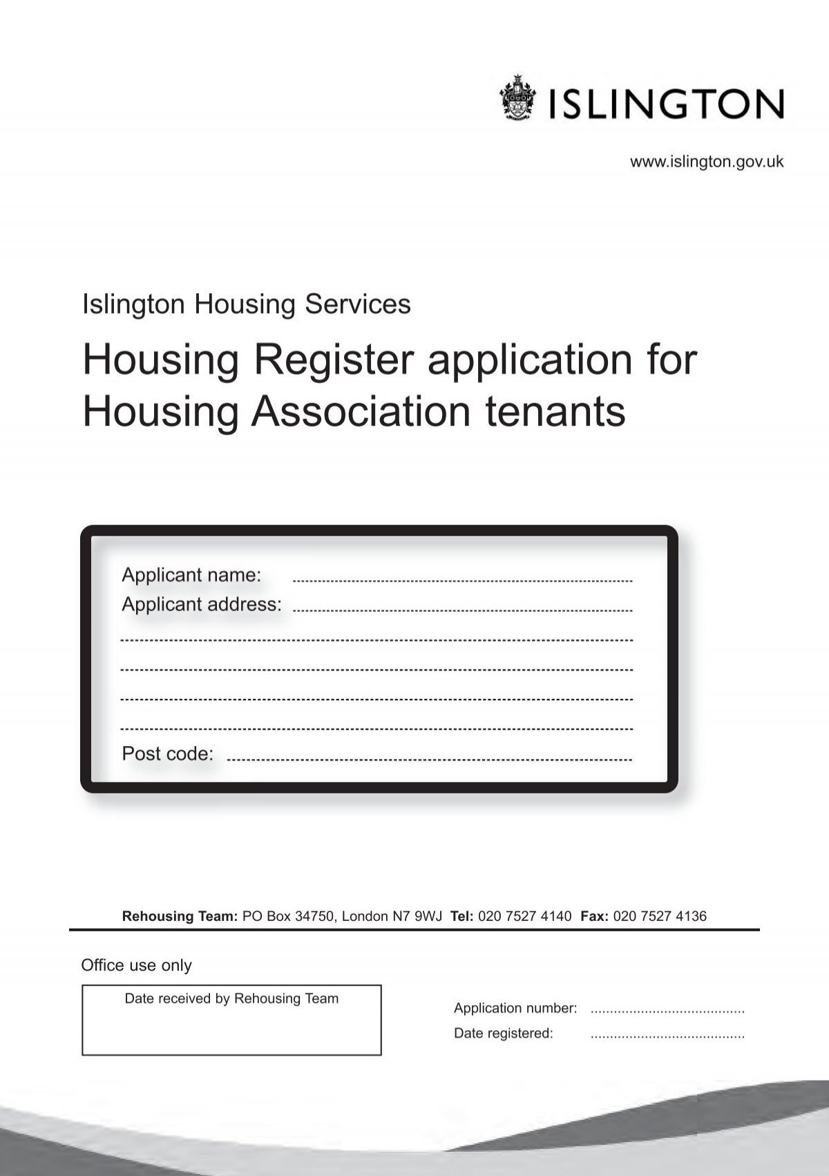 Council Housing Register