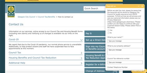 Council Tax Live Chat