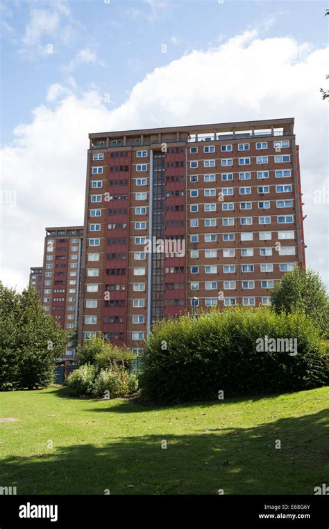 Council Tower Blocks Near The Center Of Birmingham Between New John