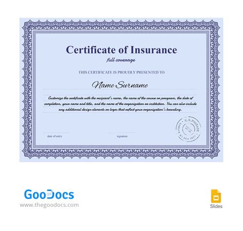 Design 6 Ultimate Insurance Certificates Today