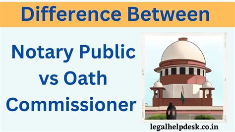 Difference Between A Notary Public And A Commissioner Of Oaths