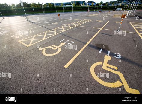 Disabled Car Parking Stock Photo Alamy