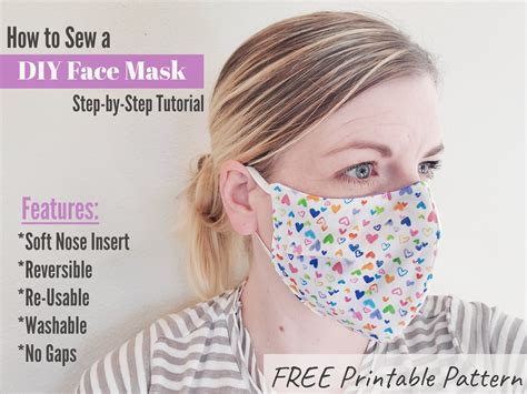 Diy Face Mask With Pattern And Step By Step Picture Instructions 8