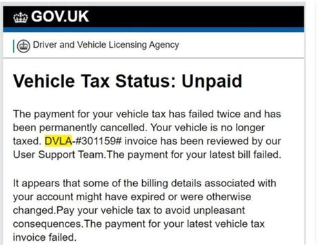 Dvla Tax Refund Scam New Email Demanding Drivers To Update Payment