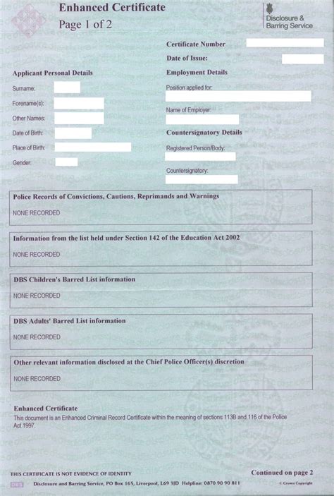 Enhanced Dbs Checks Certificates Online Dbs Checks Online