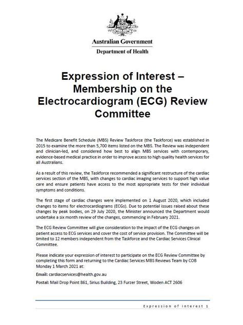 Expression Of Interest Membership On The Electrocardiogram Ecg