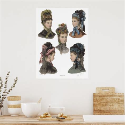 Five Victorian Beauties Poster Zazzle