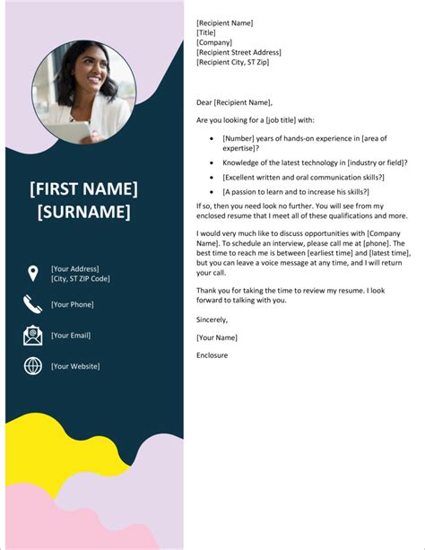 Free Cover Letter Templates Microsoft Create