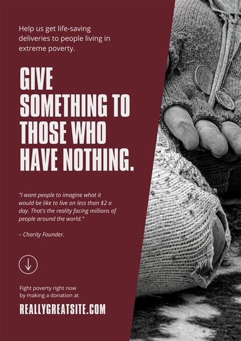 Free Printable Customizable Poverty Poster Templates Canva