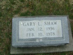 Gary L Shaw 1936 1978 M Morial Find A Grave