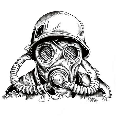 Gas Mask Drawing Gas Mask Art Masks Art Drawing Images Art Drawings