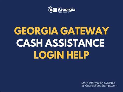 Gateway Ga Gov Login Georgia Food Stamps Help