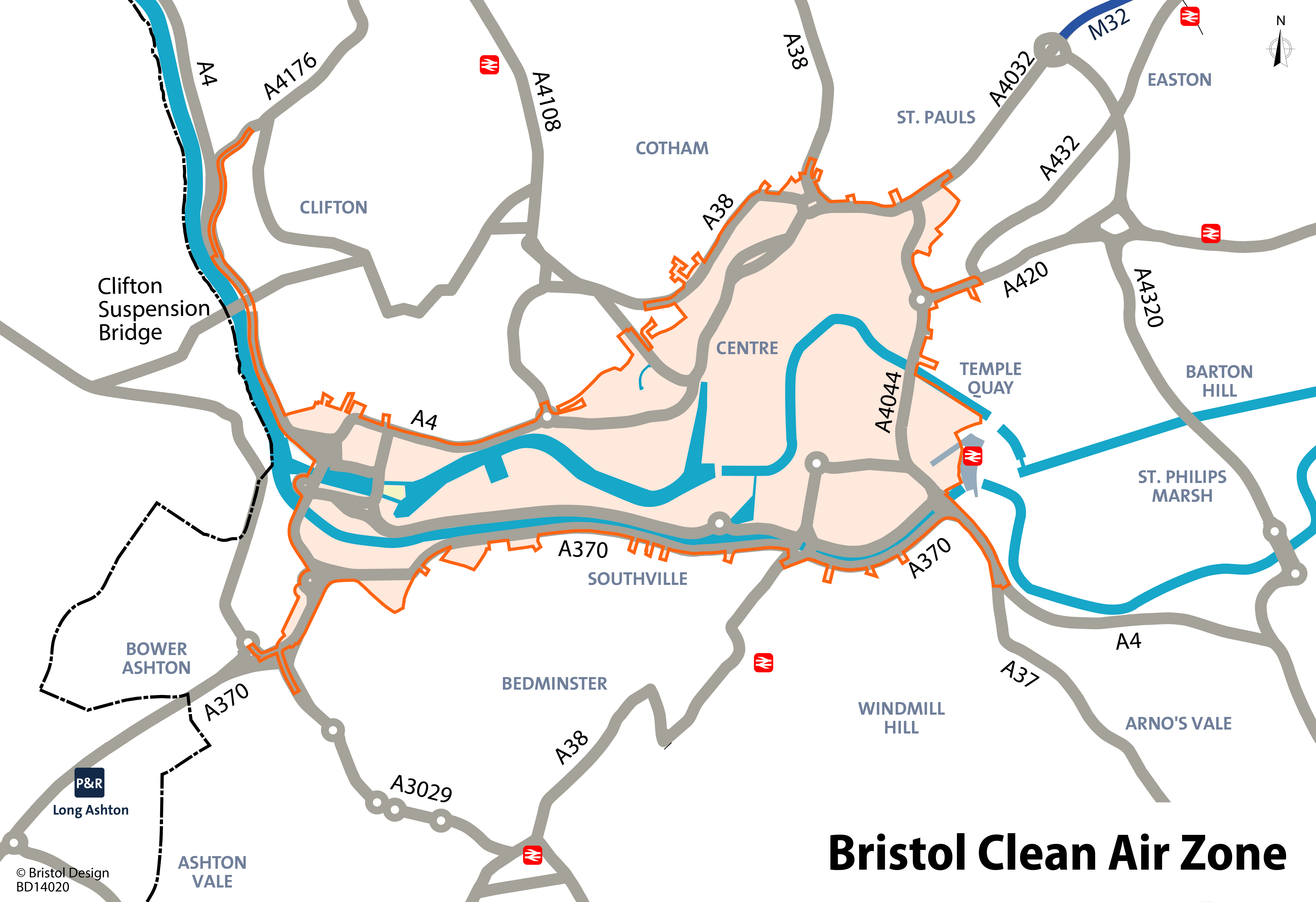 Get Familiar With The Area Covered By Bristol S Clean Air Zone Clean Air For Bristol