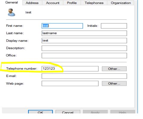 Get The User Phone Number And Department From Active Directory Using