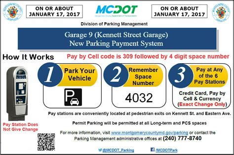 Go Montgomery New Parking Payment System Being Installed At Kennett Street Garage In Silver Spring