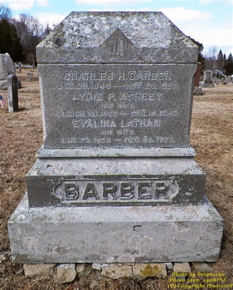 Granite In My Blood Tombstone Tuesday Charles Henry Barber