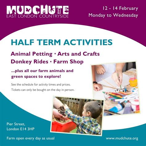 Half Term Activities February 2024 Mudchute Park And Farm