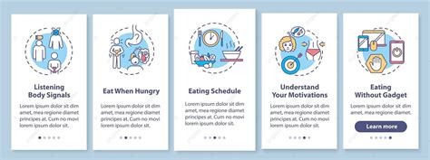 Healthy Eating Onboarding App With 5Step Guide Step Mockup Template Vector Step Mockup