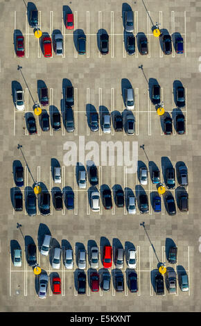 High Angle View Of Cars Parked In West Street Car Park In Blackpool